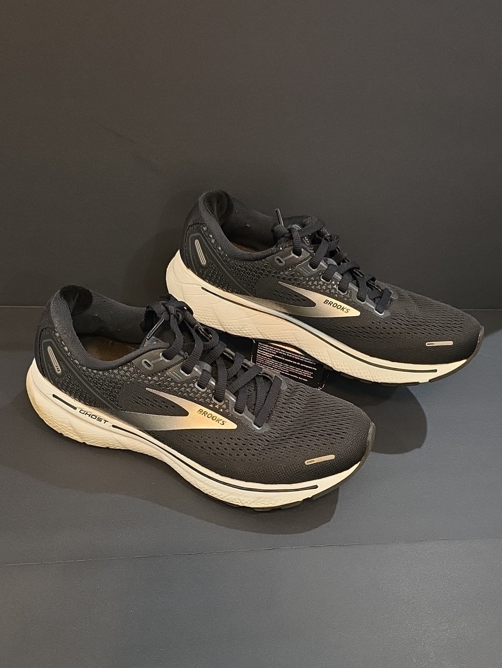Brooks Ghost 14 Women's Running Shoes - Black/Cream Size  9